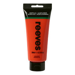 Reeves Acrylic Colour 200ml Orange