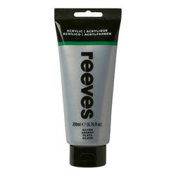 Reeves Acrylic Colour 200ml Silver