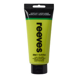 Reeves Acrylic Colour 200ml Lime Yellow