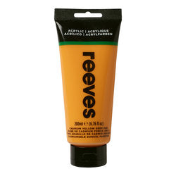 Reeves Acrylic Colour 200ml Cadmium Yellow Deep