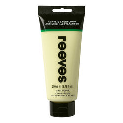 Reeves Acrylic Colour 200ml Pale Lemon