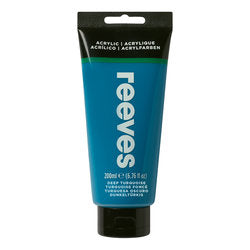 Reeves Acrylic Colour 200ml Deep Turquoise