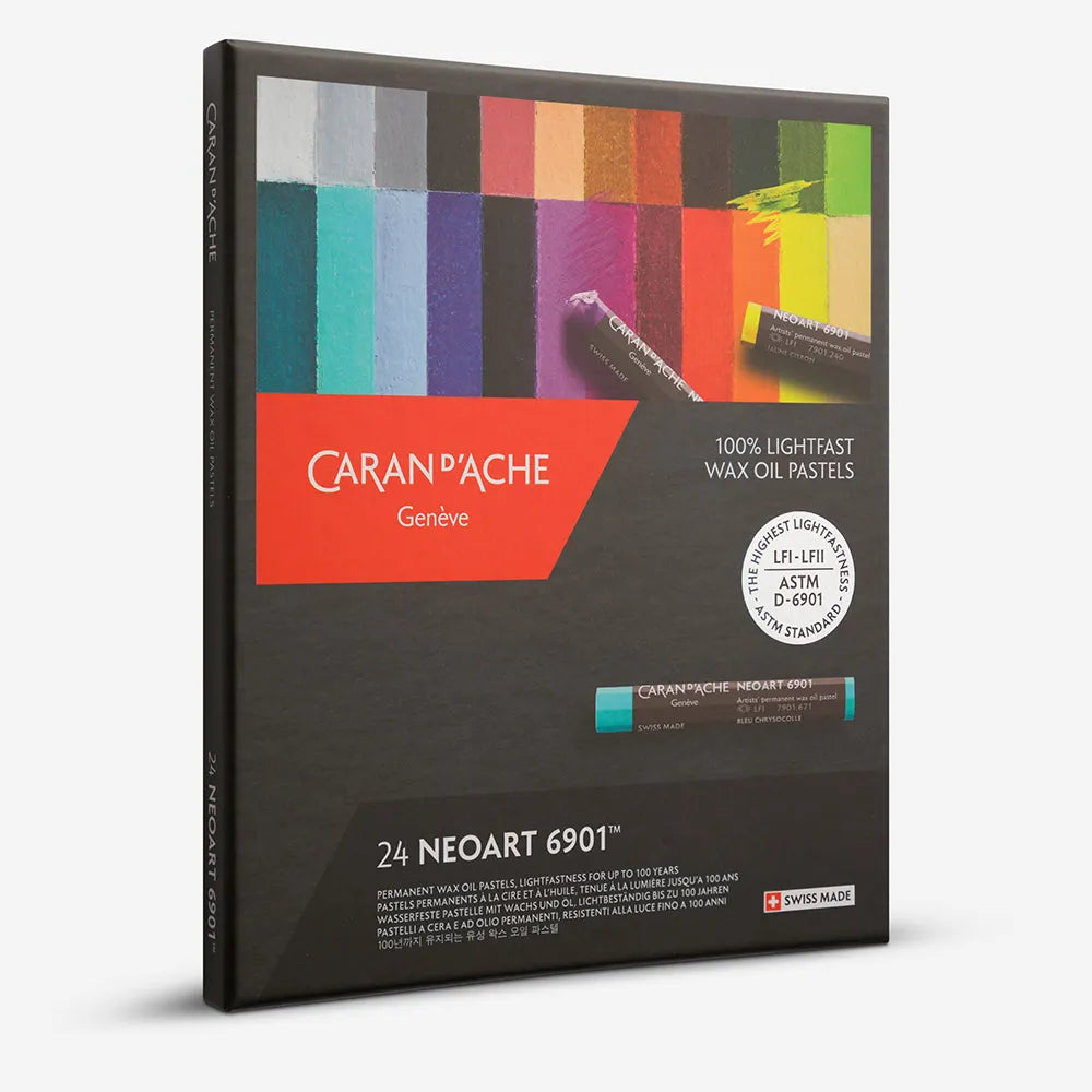 Caran d'Ache 6901 Neoart Wax Oil Pastel Set 24