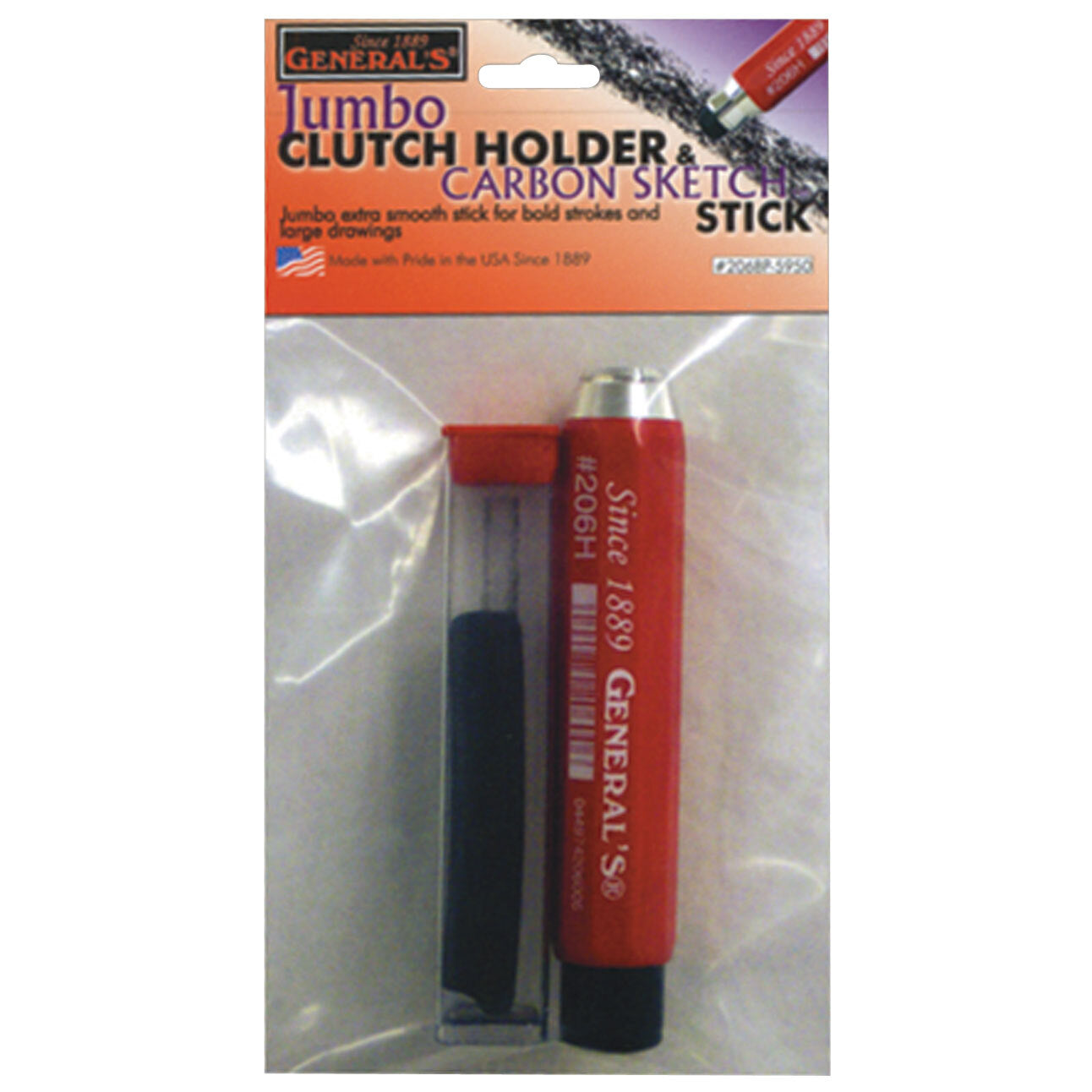 Generals Jumbo Clutch Holder & Carbon Stick