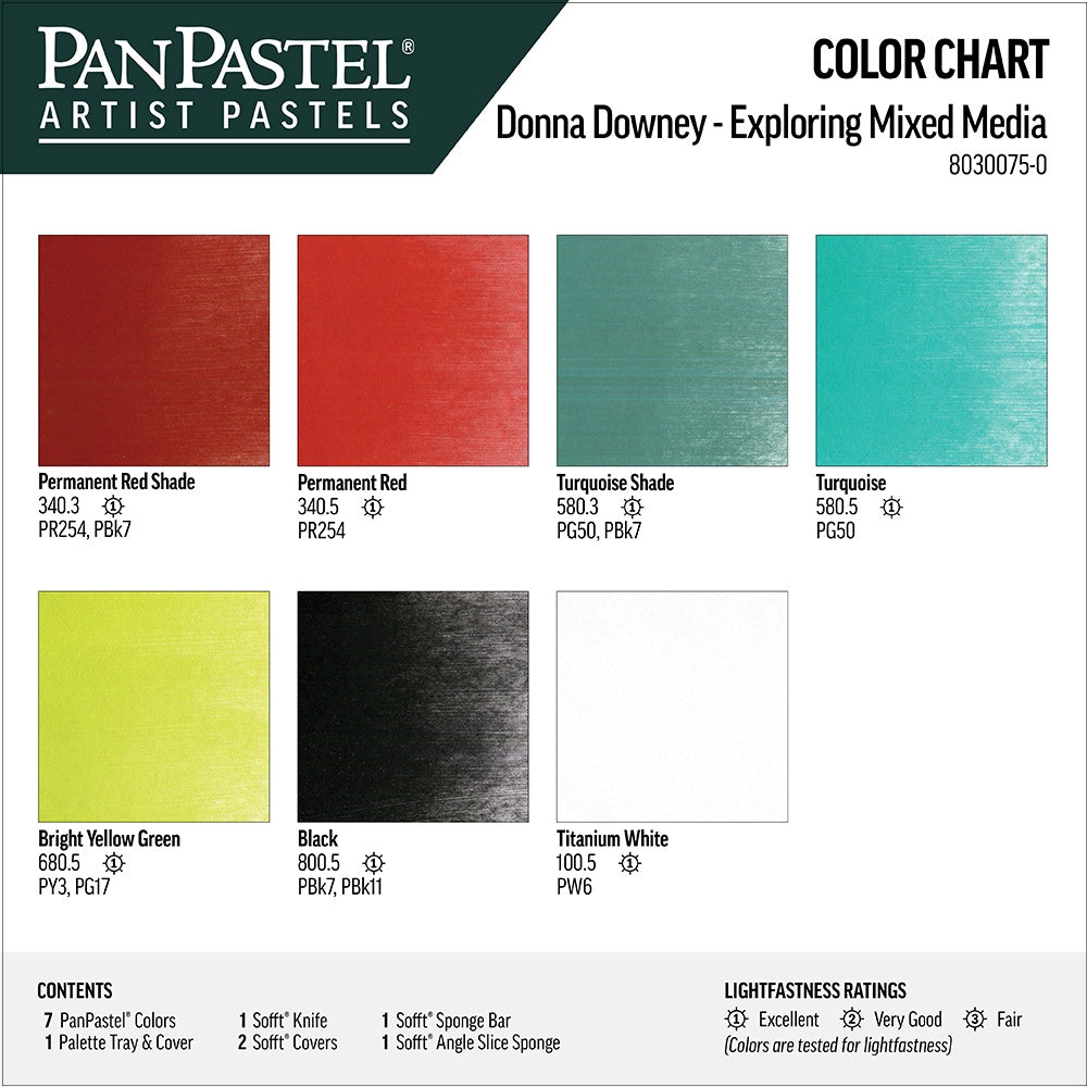 PanPastel 7 Exploring Mixed Media - Donna Downey Set