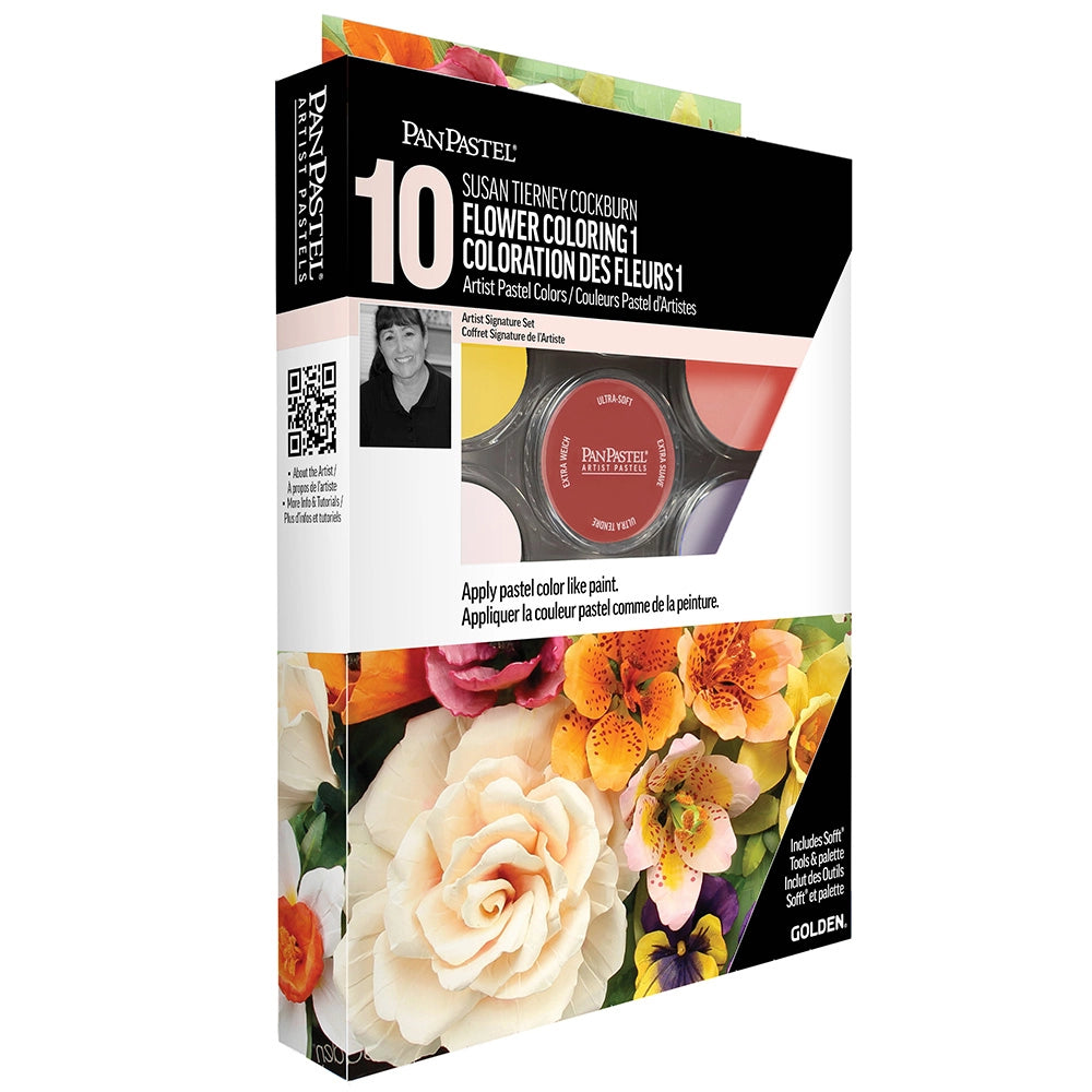 PanPastel 10 Flower Coloring 1 - Susan Tierney Cockburn Set