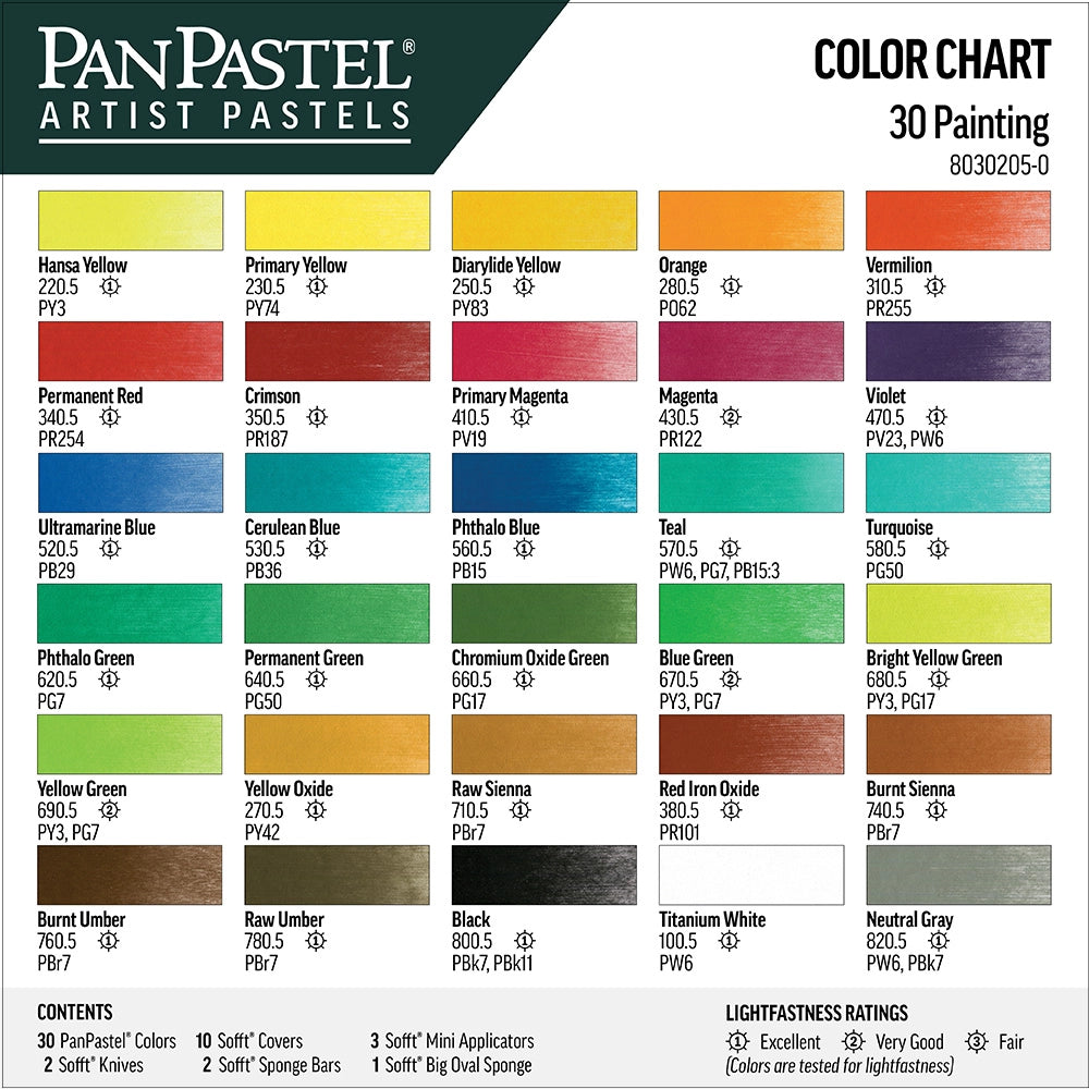 PanPastel 30 Colour 2 Lid Set – Painting Pure Colours