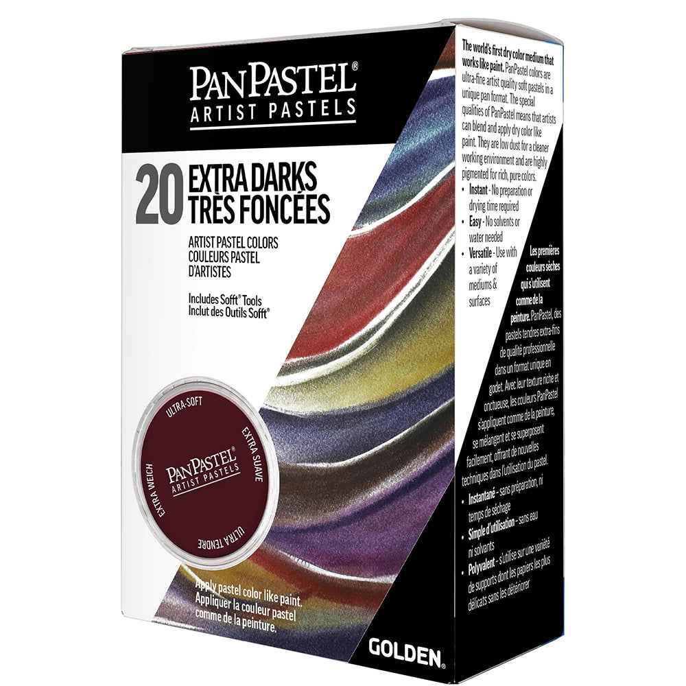 PanPastel 20 Extra Dark Shades 2 Lids Set
