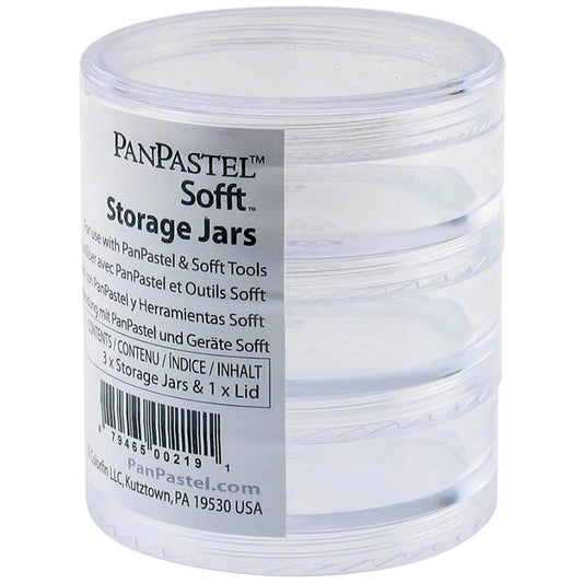 PanPastel Empty Storage Jars x 3 & 1 Lid