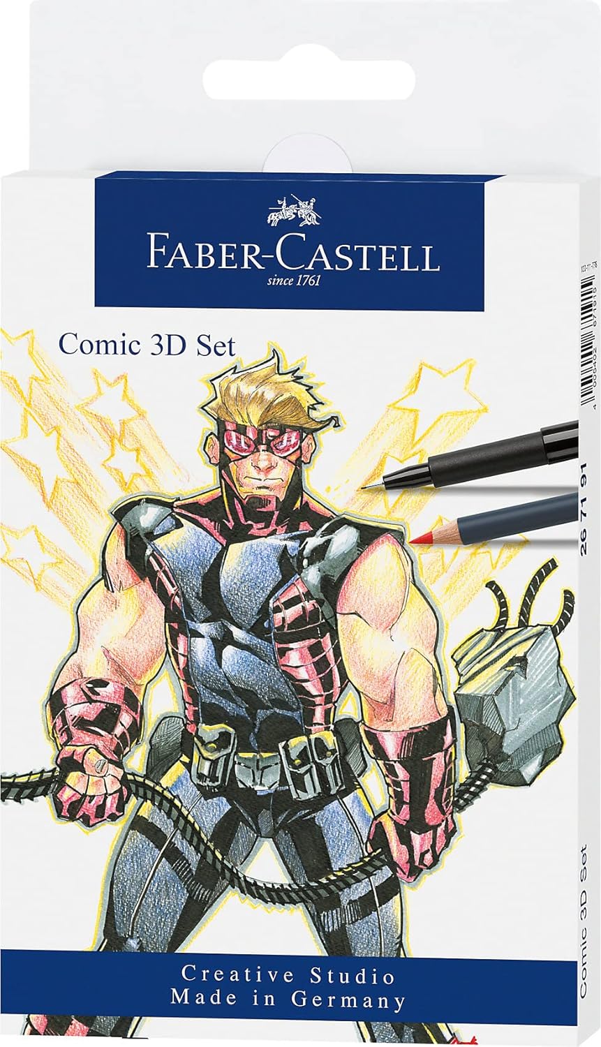 Faber Pitt Artist Brush Pen Comic Assorted 11 Pack