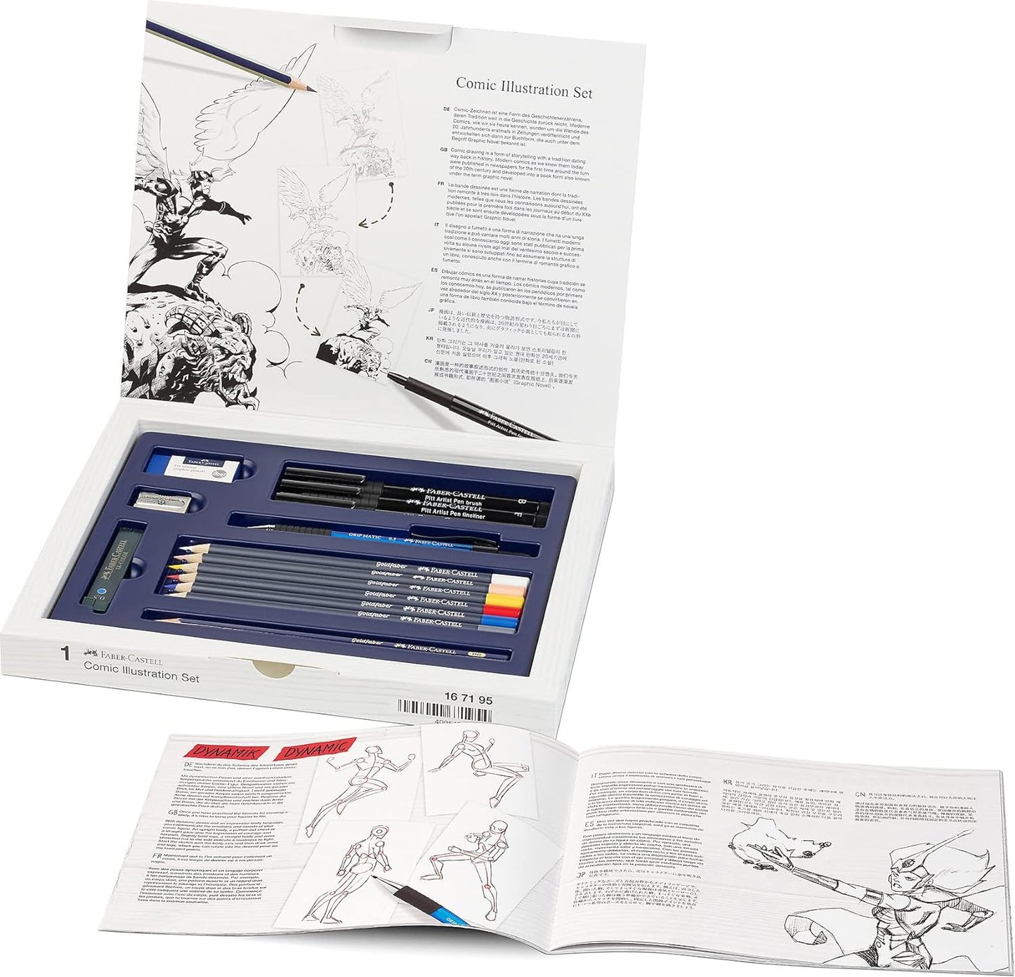 Faber Pitt Artist Brush Pen Comic Illustration Set