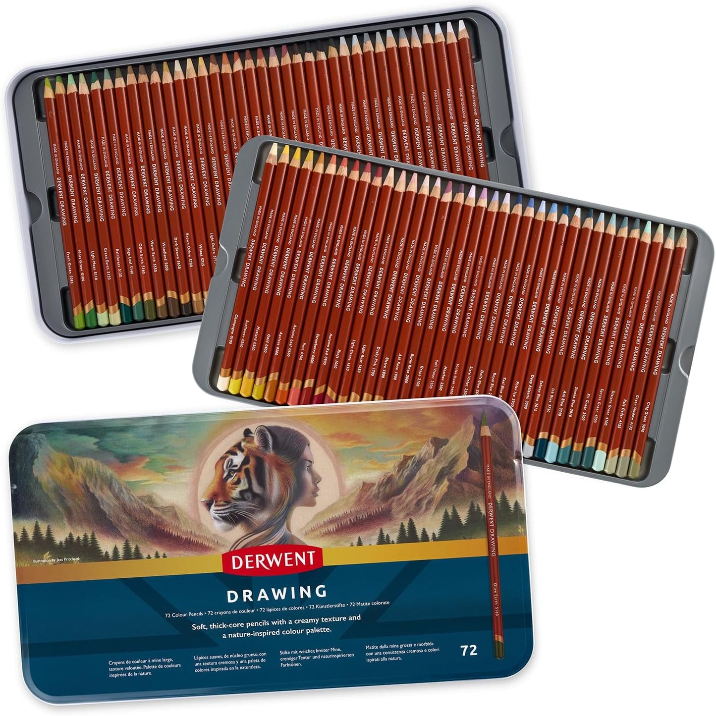 Derwent Drawing Pencils Tin 72
