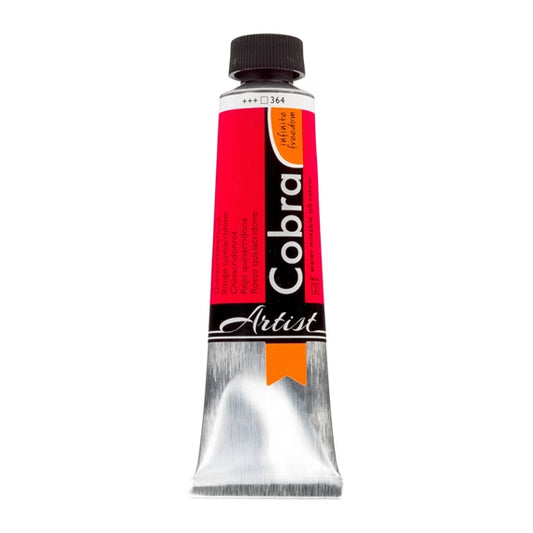 Cobra Water Mixable Oil 40ml 364 Quinacridone Red