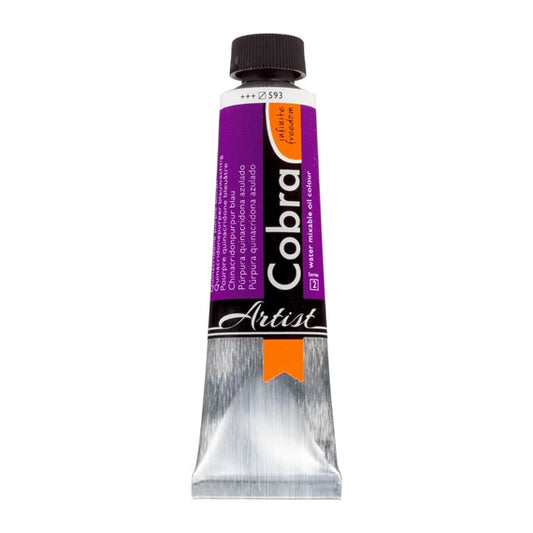 Cobra Water Mixable Oil 40ml 593 Quinacridone Purple Bluish