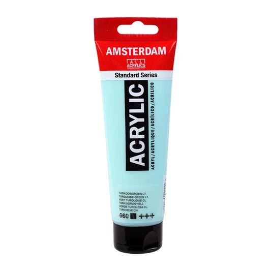 Amsterdam Acrylic 120ml 660 Turquoise Green Light