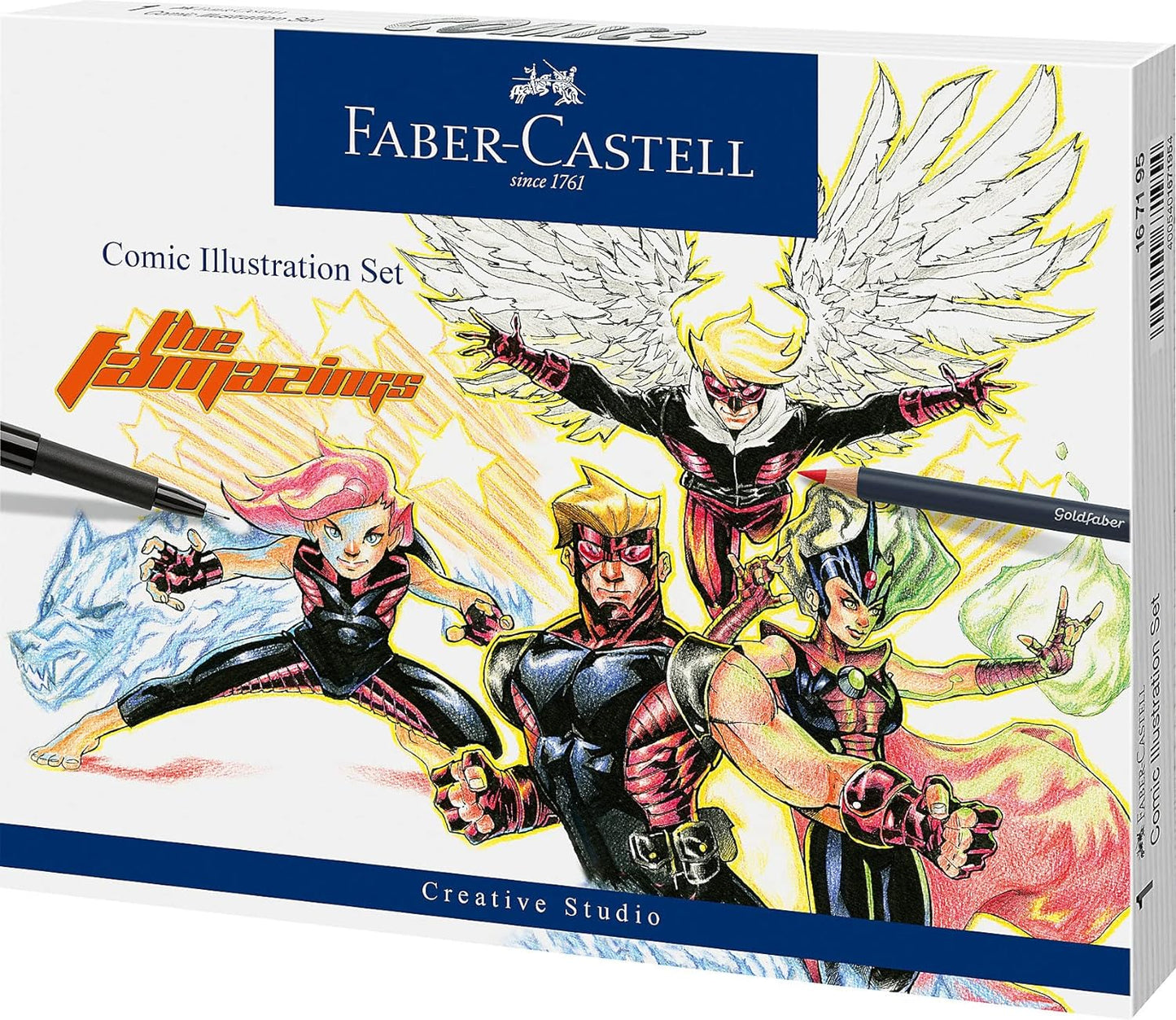 Faber Pitt Artist Brush Pen Comic Illustration Set
