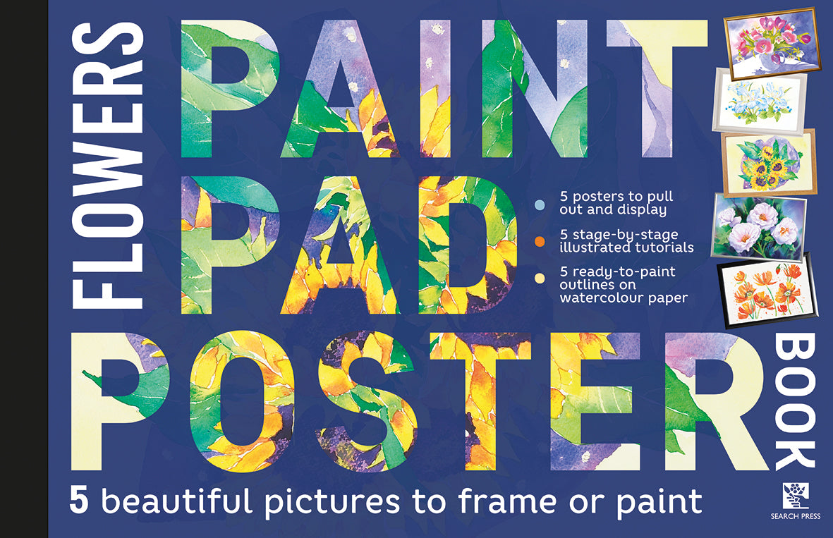 Paint Pad Poster Book: Flowers