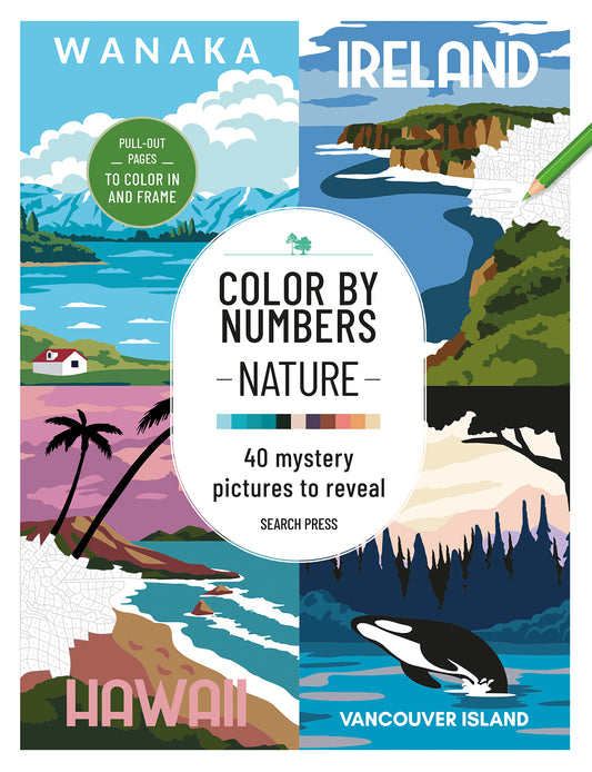 Colouring In: Color by Numbers: Book 'Nature'