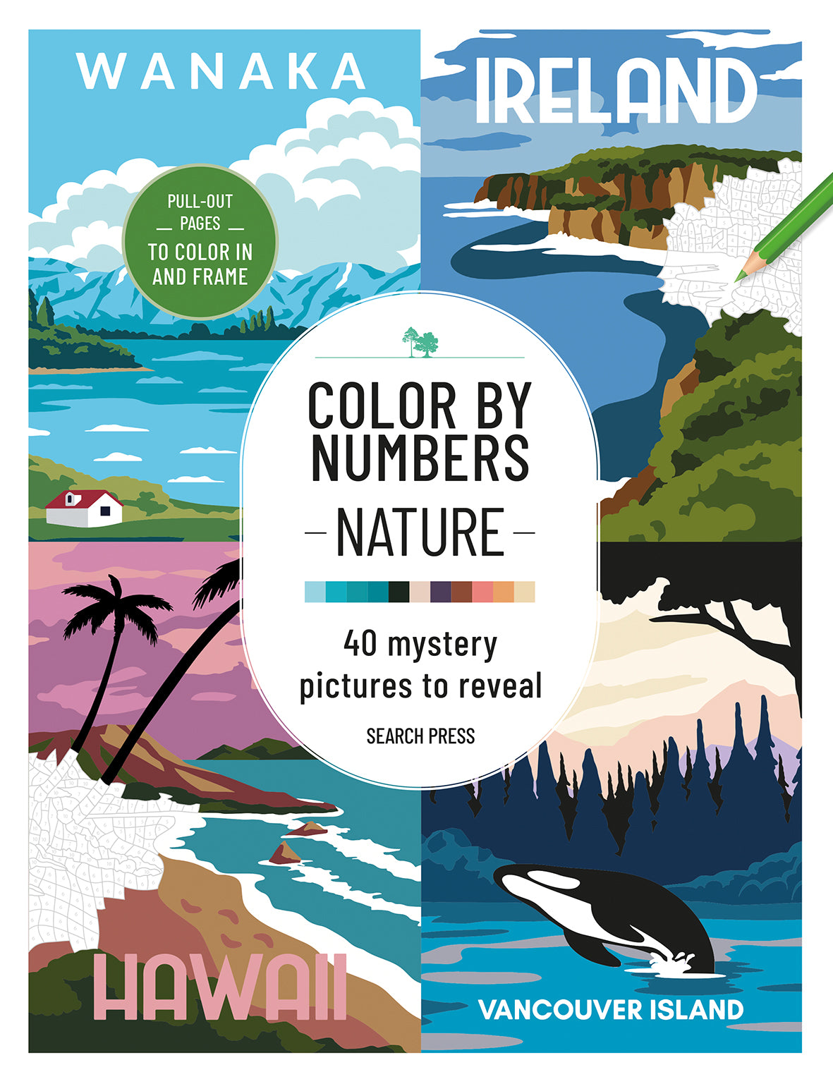 Color by Numbers: Nature Book
