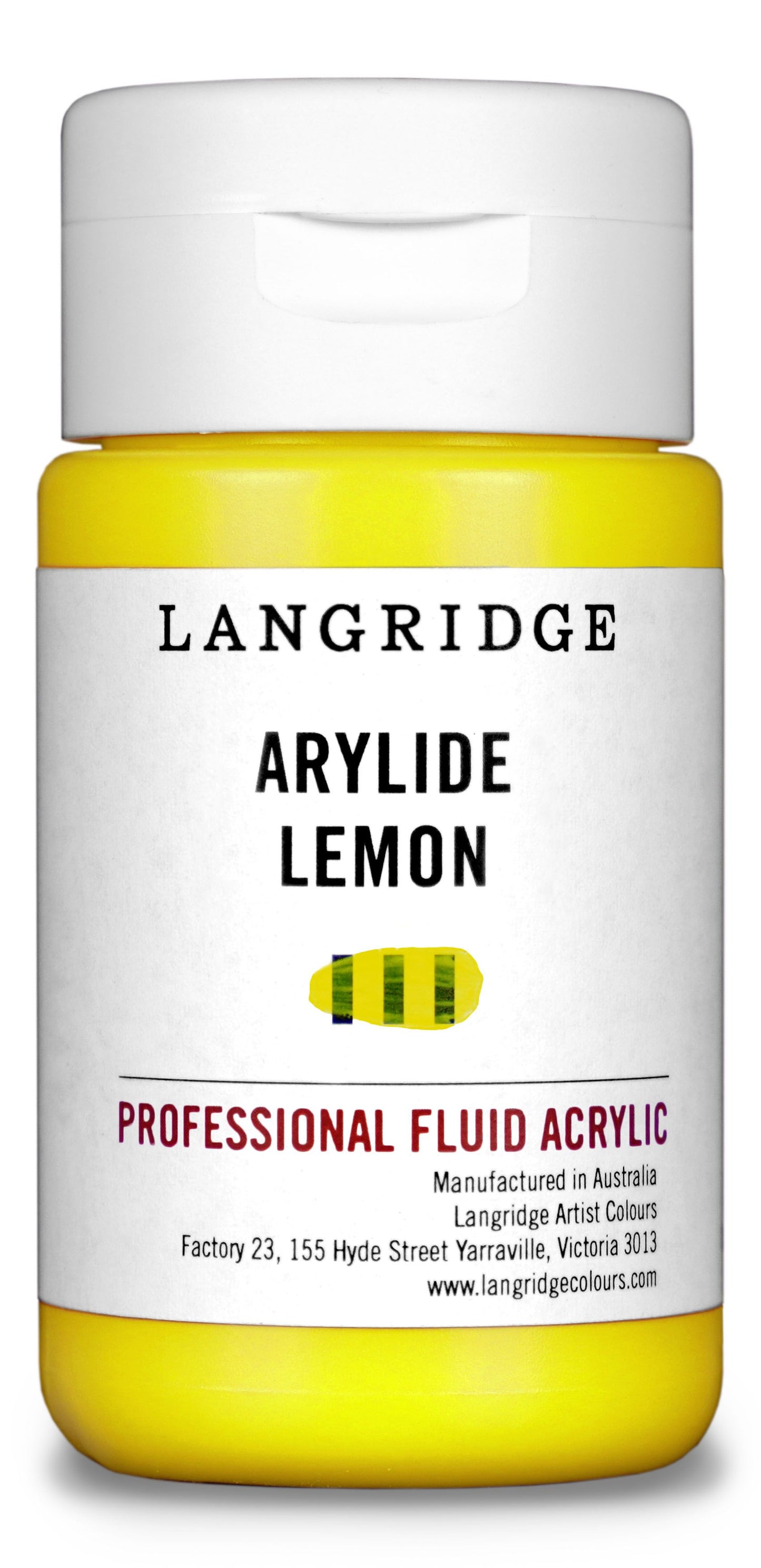 Langridge Fluid Acrylic 125ml Series 2 Arylide Lemon