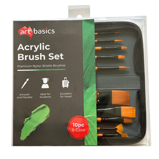 Art Basics Acrylic Brush Set 10