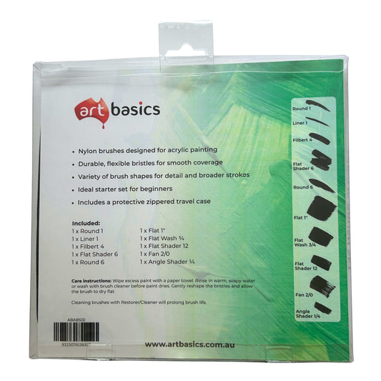 Art Basics Acrylic Brush Set 10
