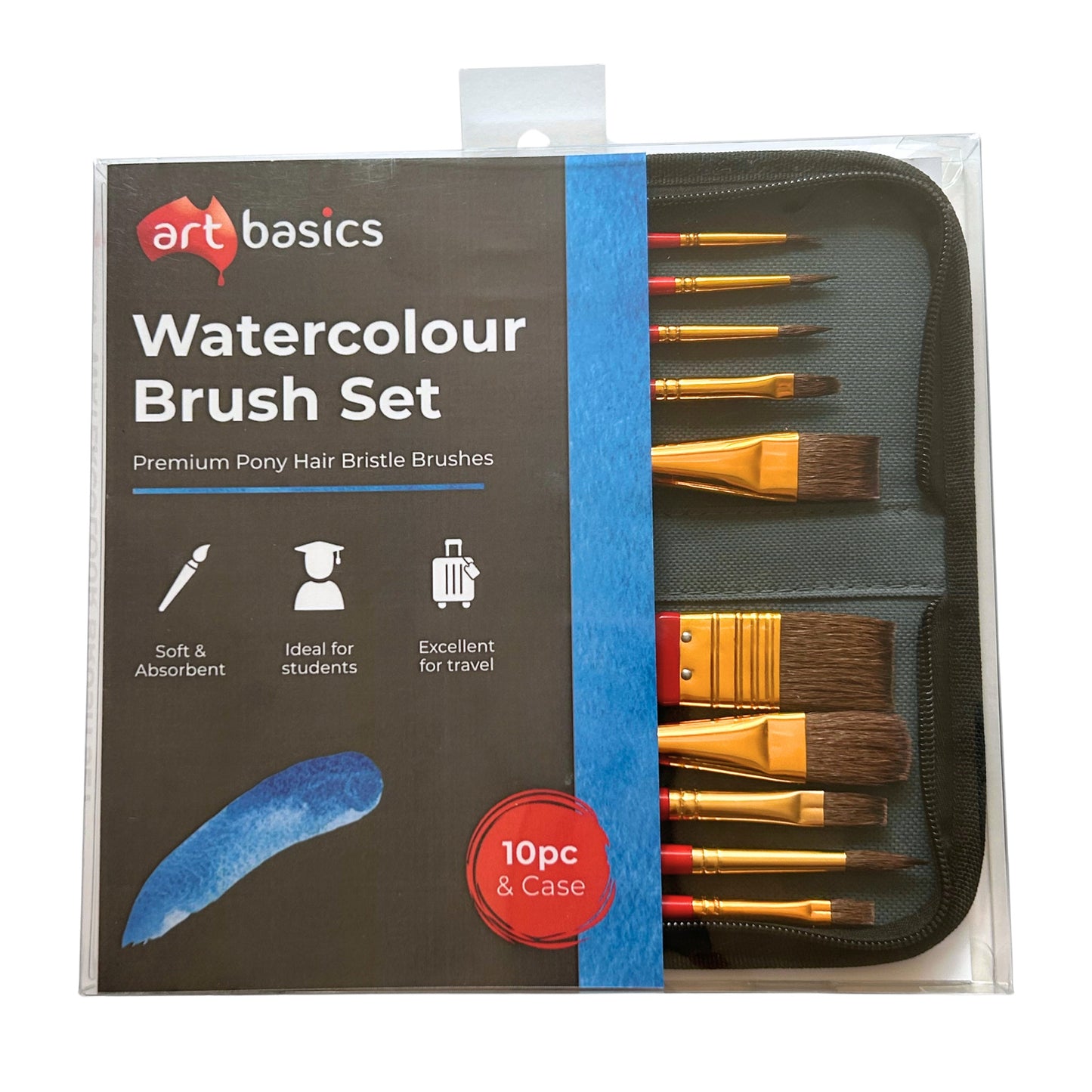 Art Basics Watercolour Brush Set 10