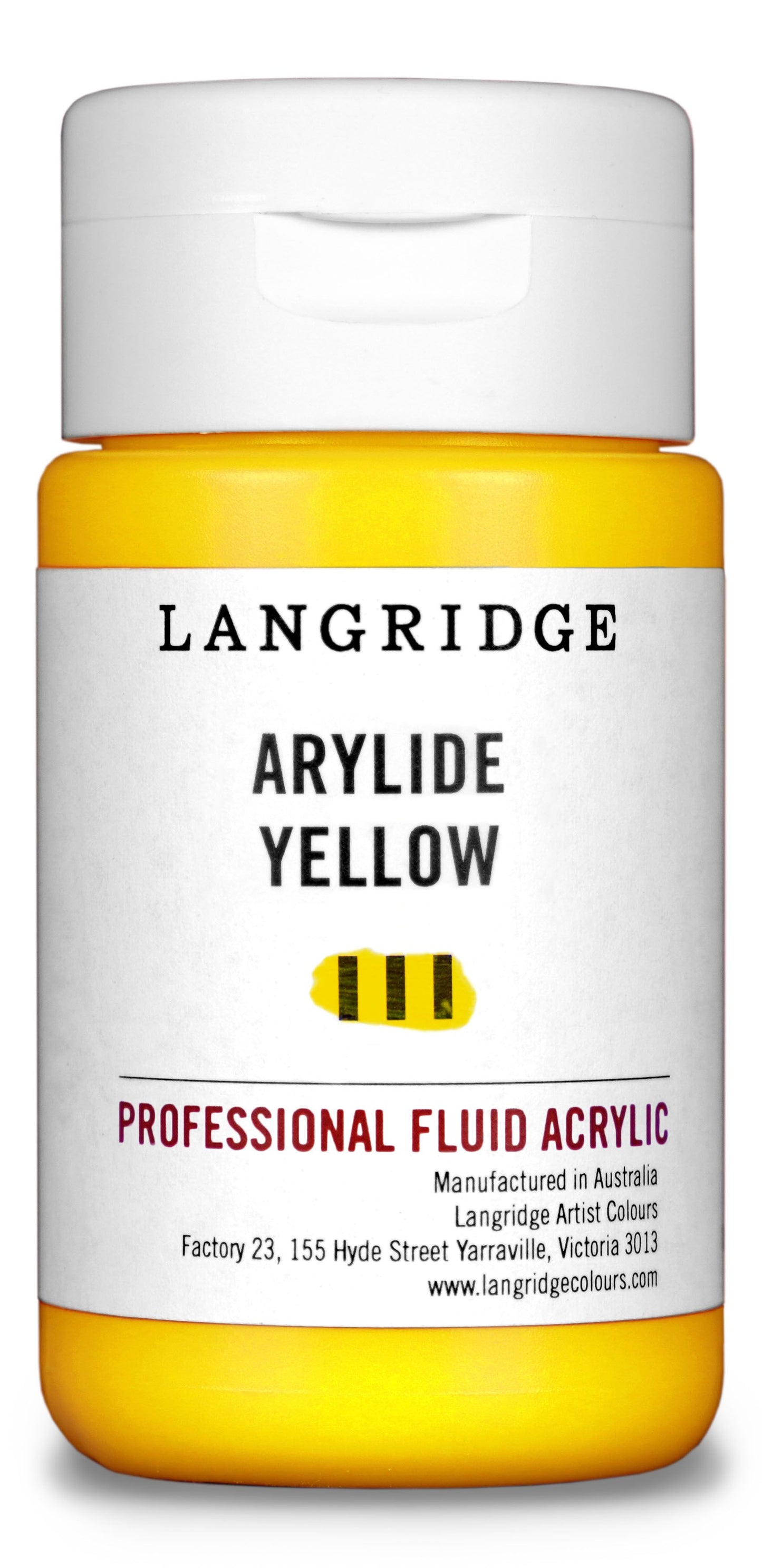 Langridge Fluid Acrylic 125ml Series 2 Arylide Yellow