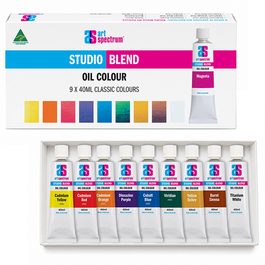 Art Spectrum Studio Blend Oil Colour 9 x 40ml Classic Colours