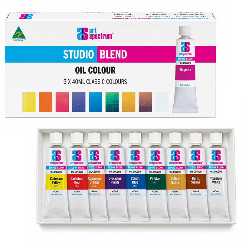 Art Spectrum Studio Blend Oil Colour 9 x 40ml Classic Colours