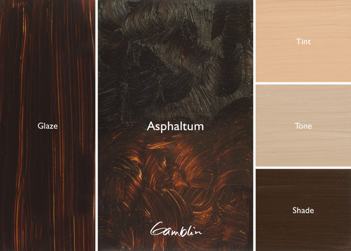 Gamblin Artist Oil Mineral 150ml Series 3 Asphaltum