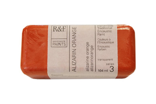 R&F Encaustic Wax Paint 104ml Alizarin Orange