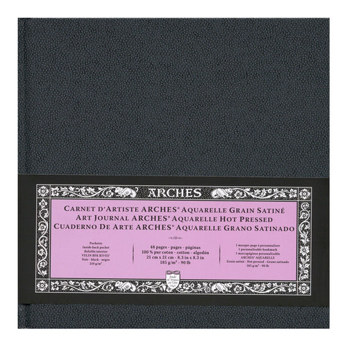 Arches Watercolour Journal Hot Press 185gsm 21 x 21cm