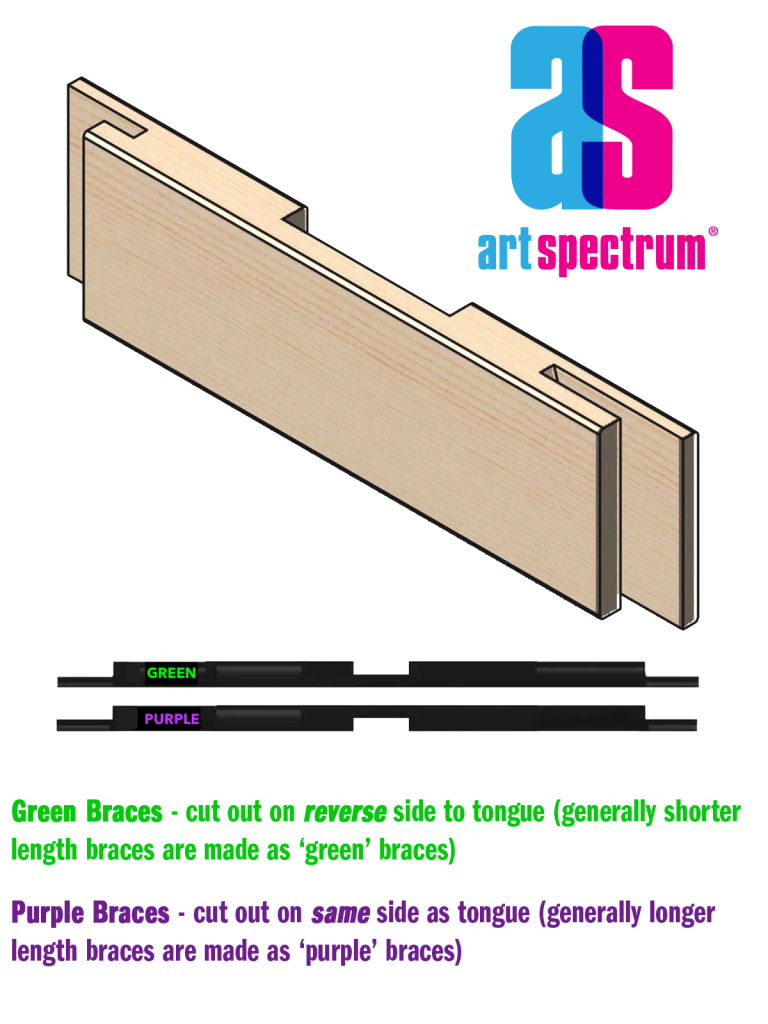 PQH Cross Brace Purple 66"