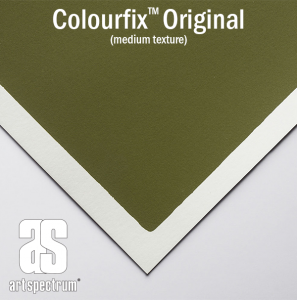 Colourfix Original Pastel Paper 50 x 70cm 300gsm Each Olive Green ...