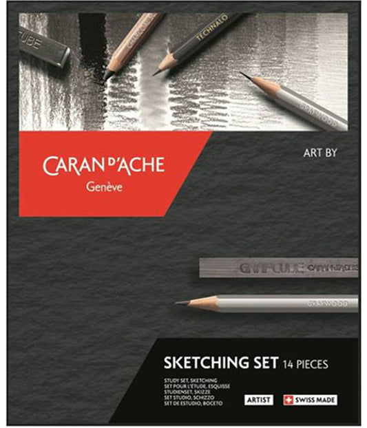 Caran d'Ache Grafwood Sketching Set 14 Piece