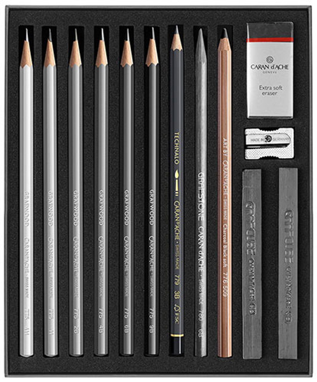 Caran d'Ache Grafwood Sketching Set 14 Piece