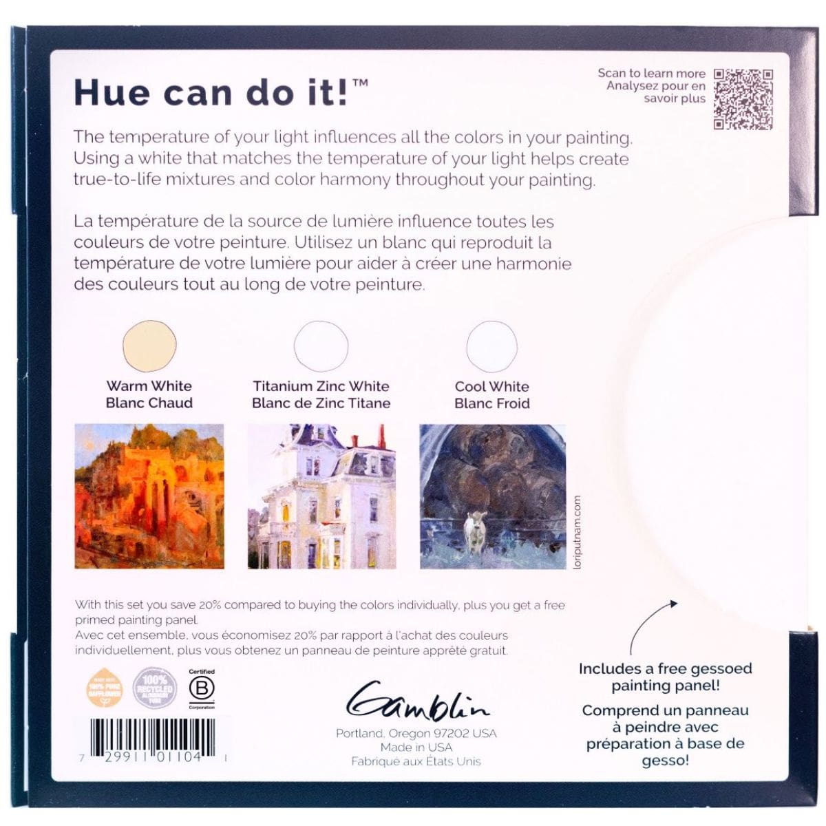 Gamblin Artist Oil Colours – Whites Set