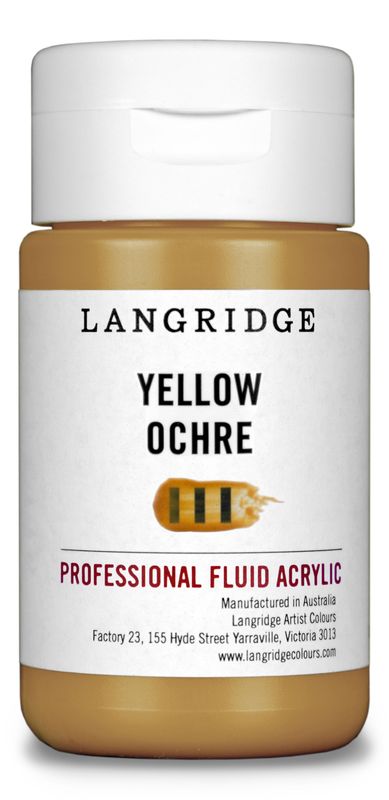 Langridge Fluid Acrylic 125ml Series 1 Yellow Ochre