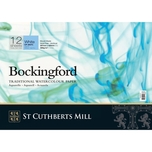Bockingford Watercolour Pad 300gsm A3 12 Sheet