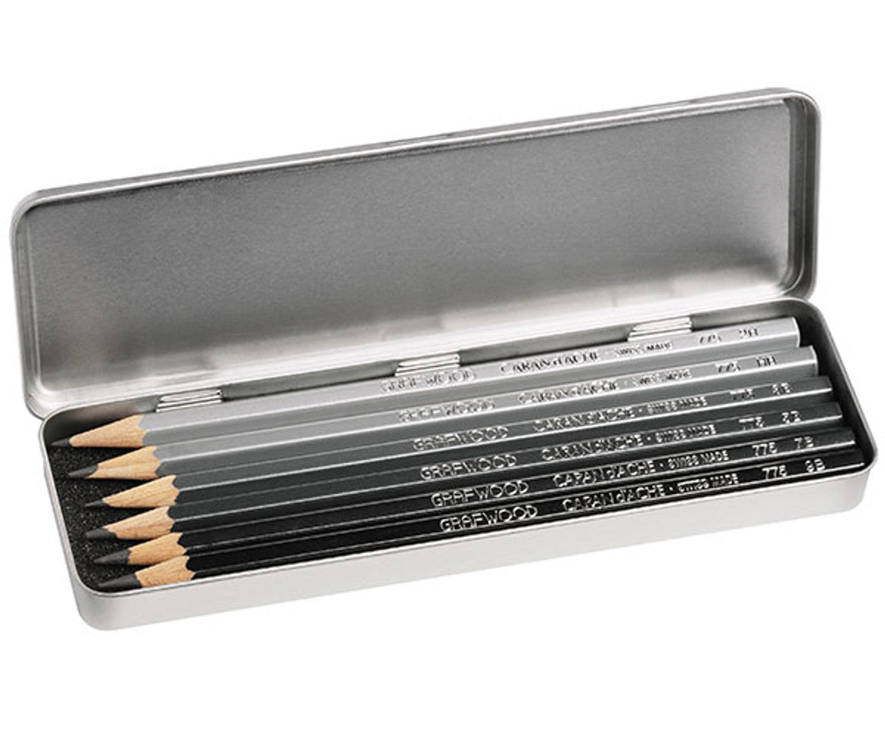 Caran d'Ache Grafwood Metal Tin 6