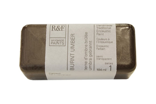 R&F Encaustic Wax Paint 104ml Burnt Umber