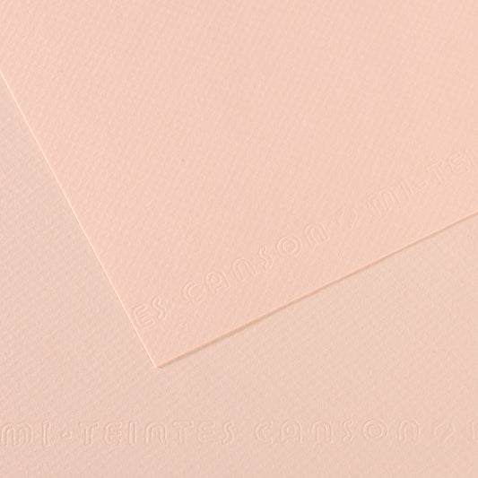Mi Teintes 160gsm Pastel Paper 50 x 65cm Pkt 10 Dawn Pink 103