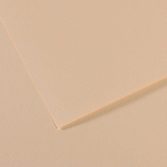 Mi Teintes 160gsm Pastel Paper 50 x 65cm Pkt 10 Eggshell 112