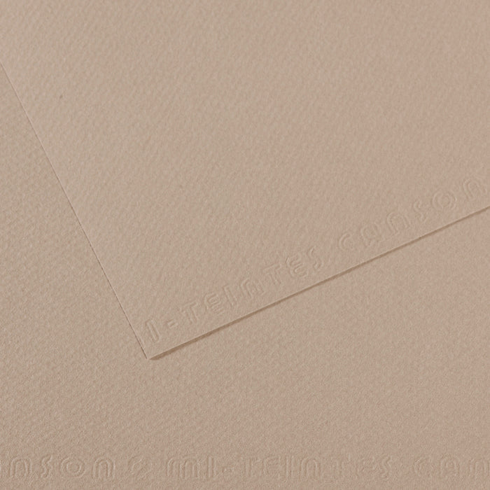 Mi Teintes 160gsm Pastel Paper 50 x 65cm Pkt 10 Flannel Grey 122