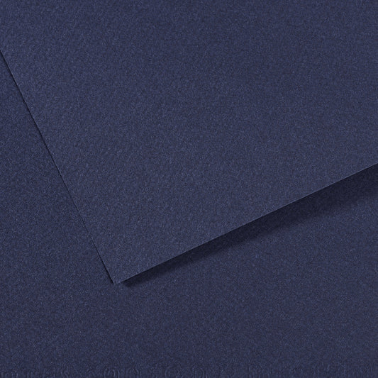 Mi Teintes 160gsm Pastel Paper 50 x 65cm Pkt 10 Indigo Blue 140