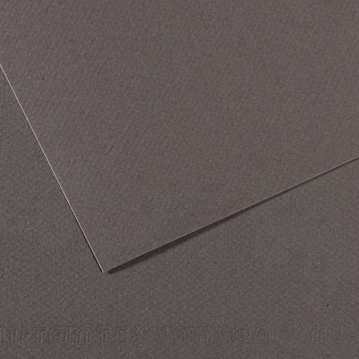 Mi Teintes 160gsm Pastel Paper 50 x 65cm Pkt 10 Dark Grey 345