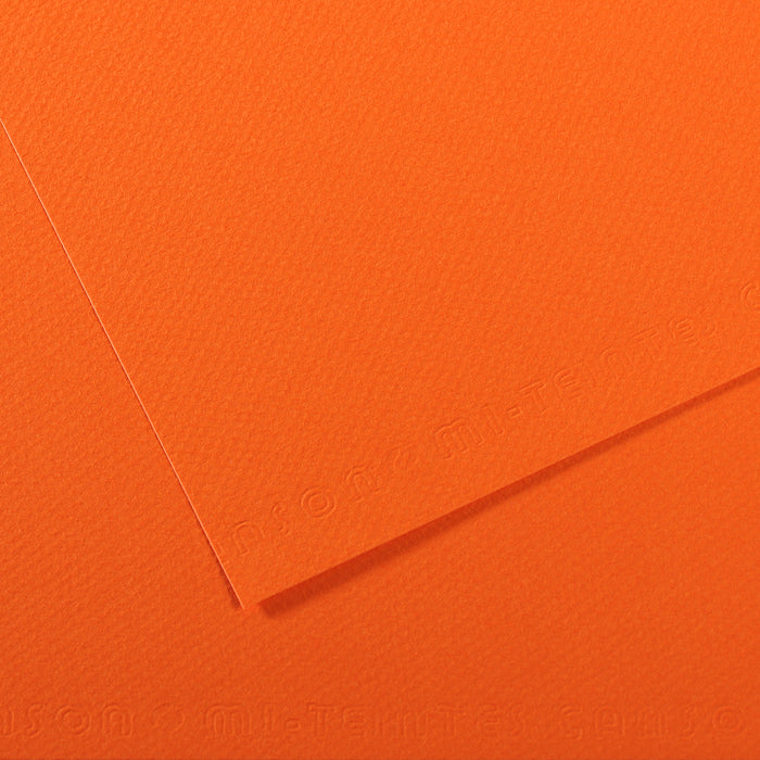 Mi Teintes 160gsm Pastel Paper 50 x 65cm Pkt 10 Orange 453