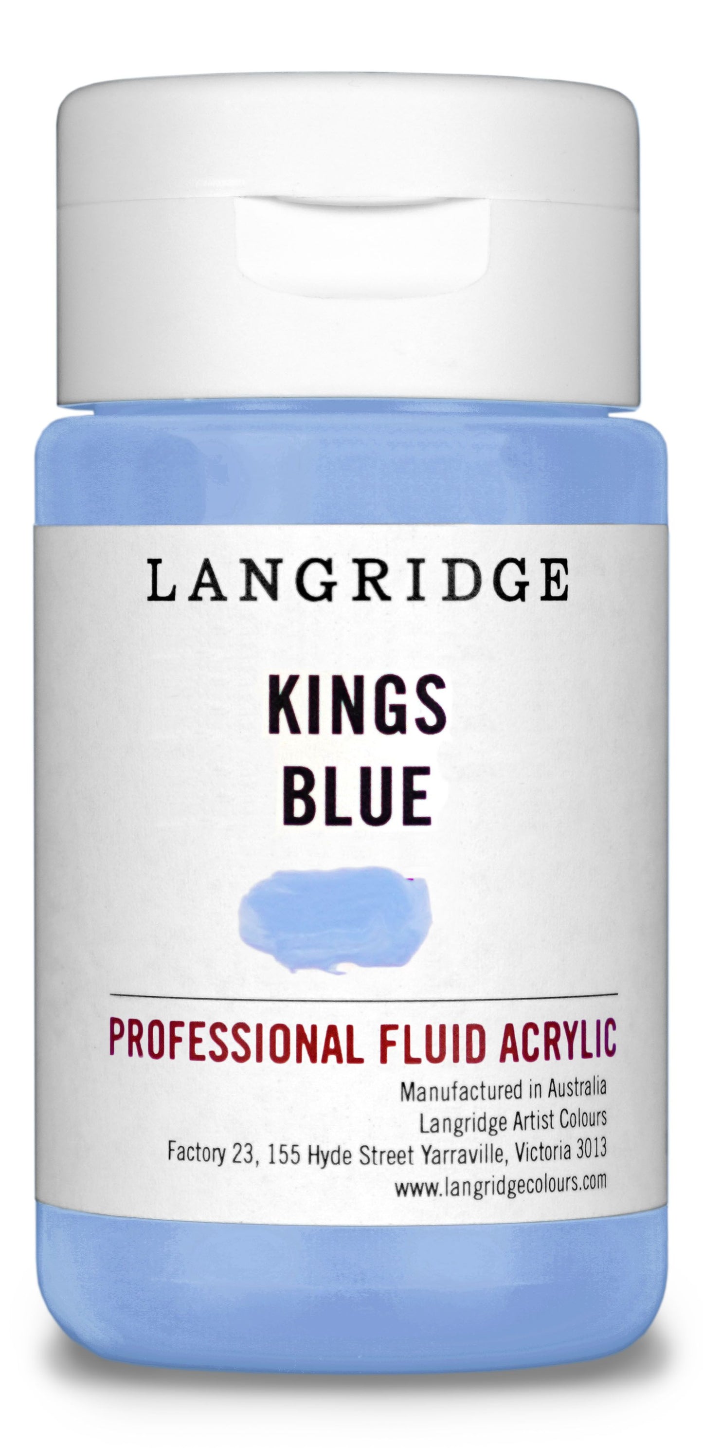 Langridge Fluid Acrylic 125ml Series 2 Kings Blue