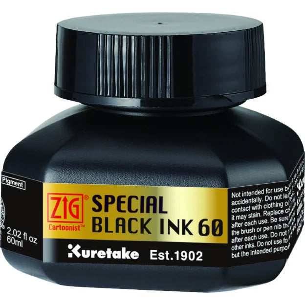 Zaier Ink Zig Black Ink 60ml – theartshop.com.au